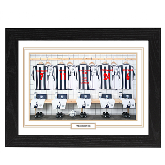 Personalised Framed 100% Unofficial West Brom Football Shirt Photo A3